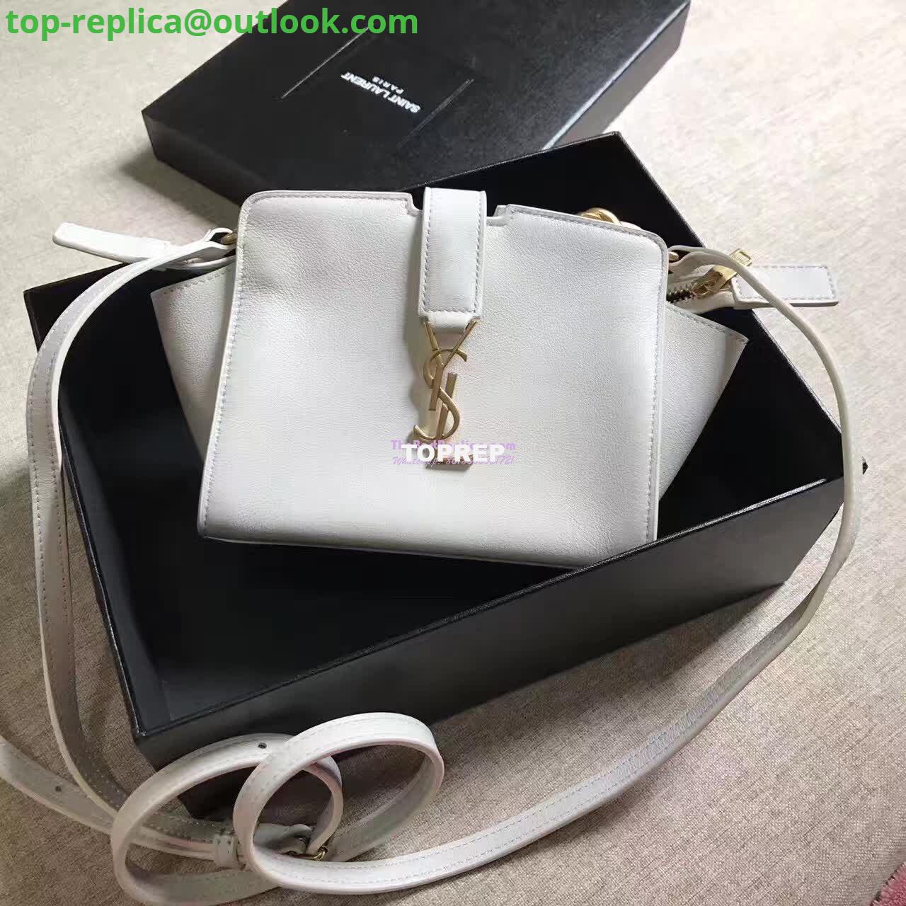Replica YSL Yves Saint Laurent Toy Cabas Bag in White 2 Replica YSL Yves Saint Laurent Toy Cabas Bag in White 2