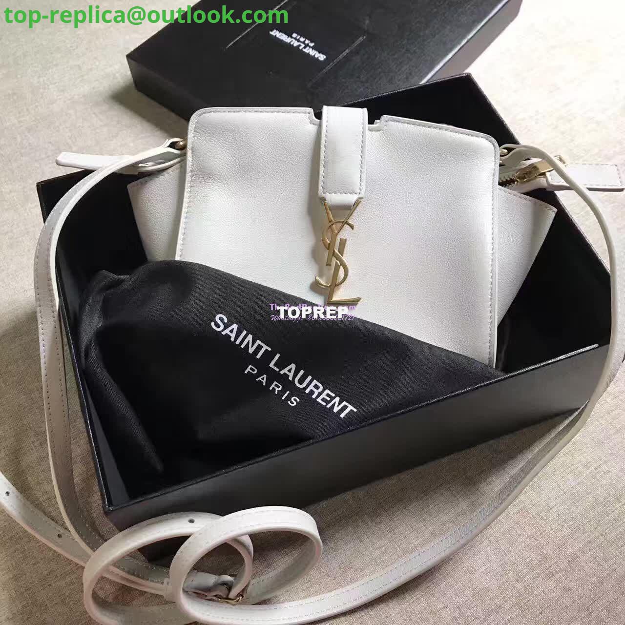 Replica YSL Yves Saint Laurent Toy Cabas Bag in White 3 Replica YSL Yves Saint Laurent Toy Cabas Bag in White 3