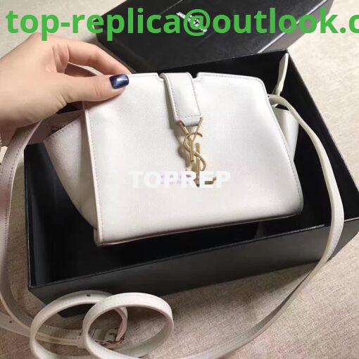 Replica YSL Yves Saint Laurent Toy Cabas Bag in White 4