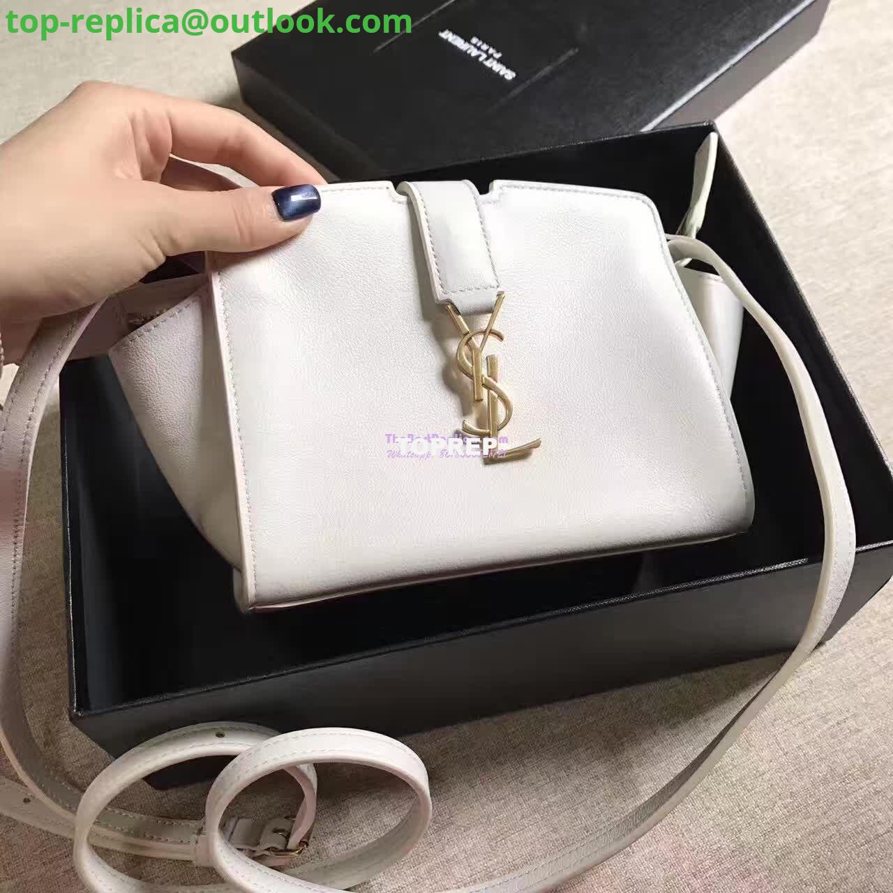 Replica YSL Yves Saint Laurent Toy Cabas Bag in White 4 Replica YSL Yves Saint Laurent Toy Cabas Bag in White 4