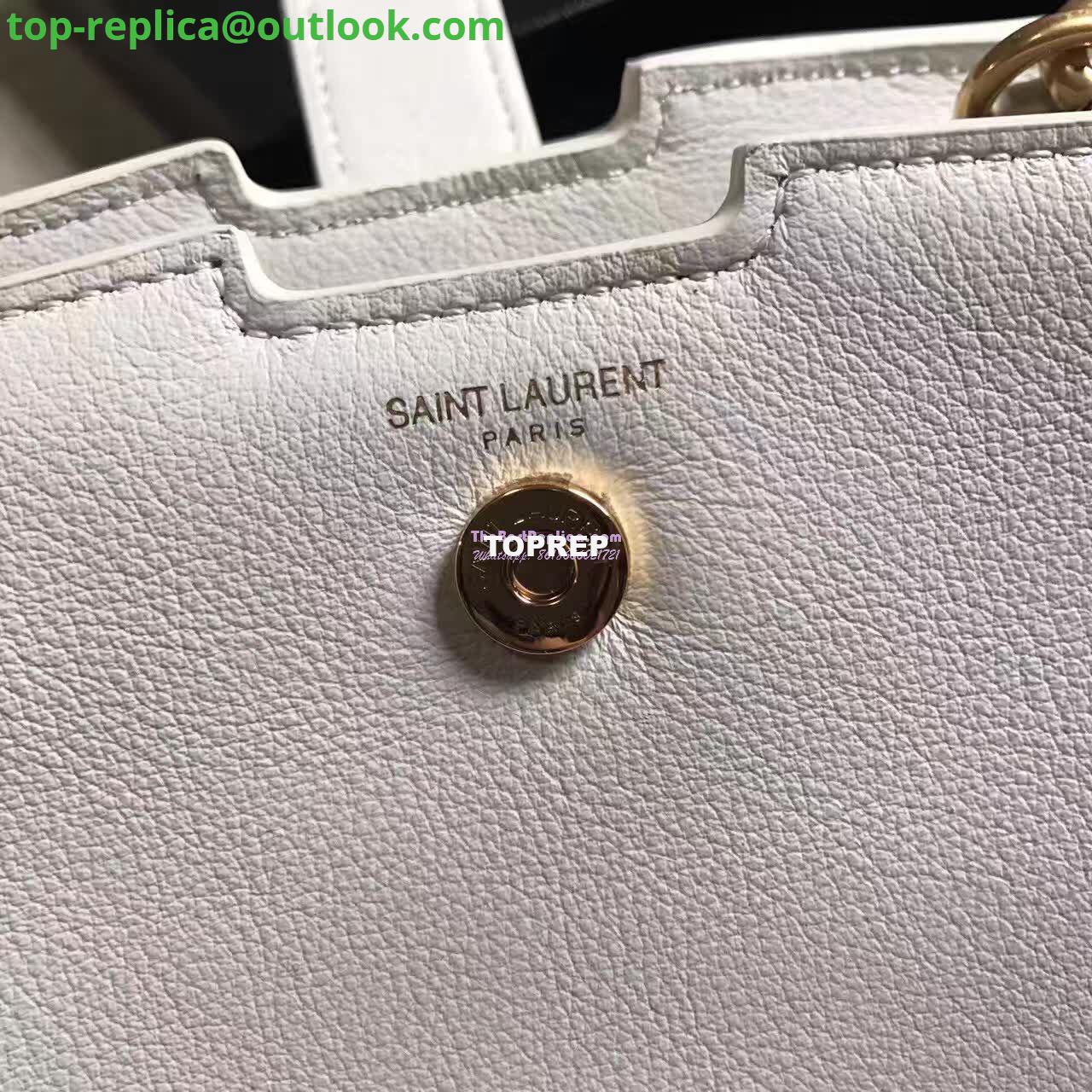 Replica YSL Yves Saint Laurent Toy Cabas Bag in White 7 Replica YSL Yves Saint Laurent Toy Cabas Bag in White 7