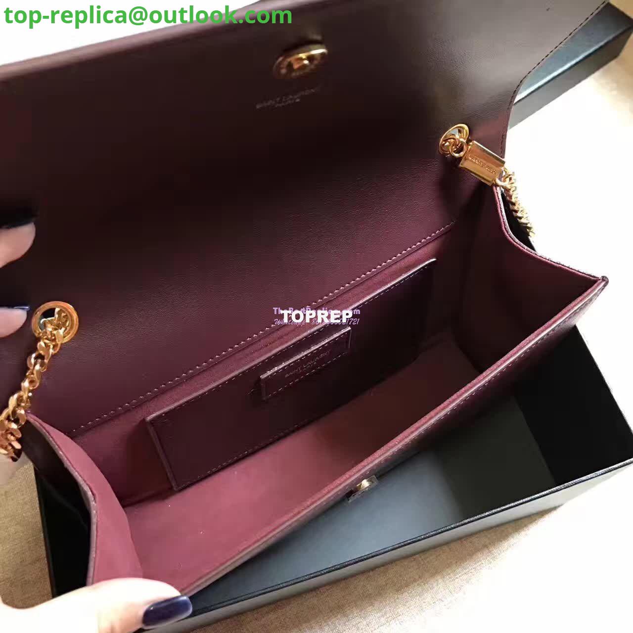 Replica YSL Classic Medium Monogram Saint Laurent Satchel In Wine Smooth Calfskin Leather 6 Replica YSL Classic Medium Monogram Saint Laurent Satchel In Wine Smooth Calfskin Leather 6