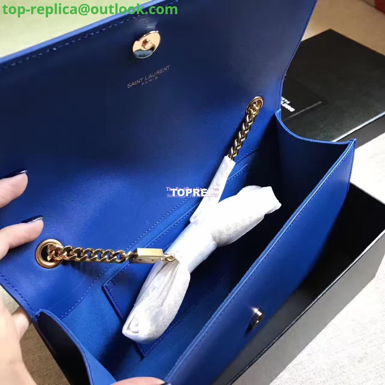 Replica YSL Classic Medium Monogram Saint Laurent Satchel In Blue Smooth Calfskin Leather 5 Replica YSL Classic Medium Monogram Saint Laurent Satchel In Blue Smooth Calfskin Leather 5