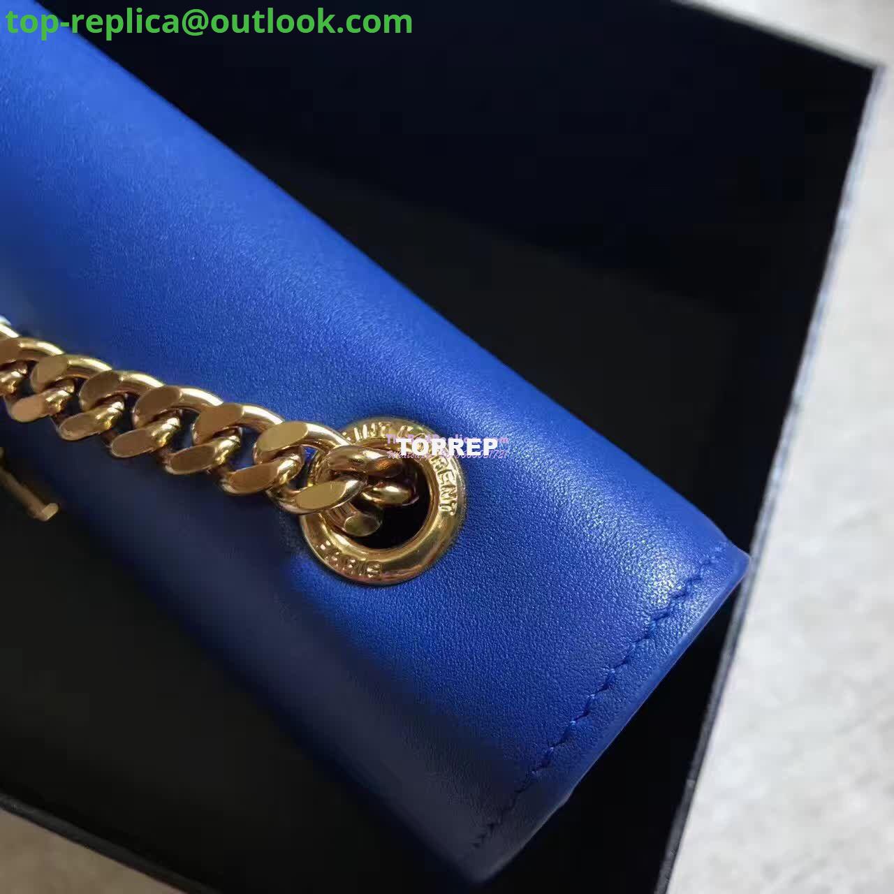 Replica YSL Classic Medium Monogram Saint Laurent Satchel In Blue Smooth Calfskin Leather 6 Replica YSL Classic Medium Monogram Saint Laurent Satchel In Blue Smooth Calfskin Leather 6