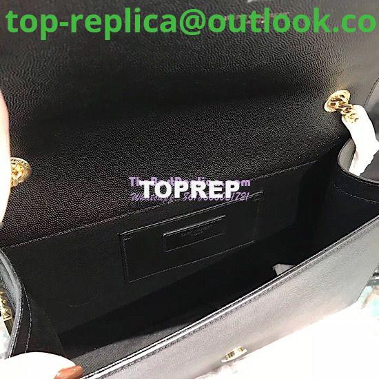 Replica YSL Saint Laurent Large Kate Chain Bag In Black Grain De Poudre Textured Leather Gold Hardware 8 Replica YSL Saint Laurent Large Kate Chain Bag In Black Grain De Poudre Textured Leather Gold Hardware 8