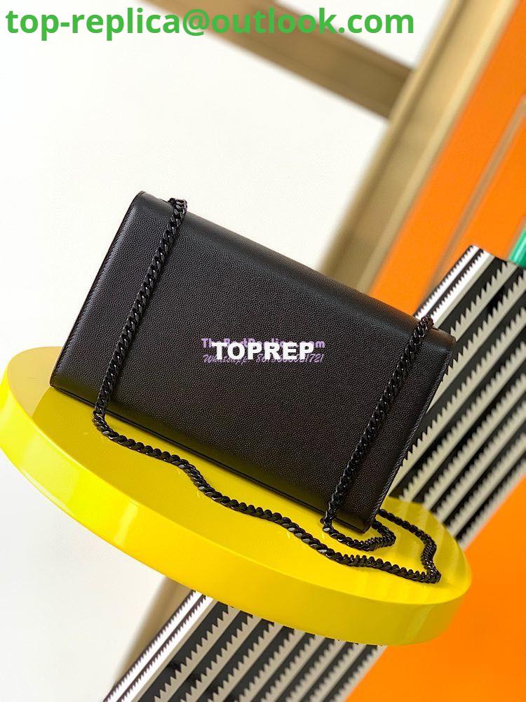 Replica YSL Saint Laurent Classic Monogram Kate in Grain De Poudre Leather So Black 10 Replica YSL Saint Laurent Classic Monogram Kate in Grain De Poudre Leather So Black 10