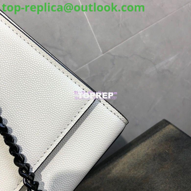 Replica YSL Saint Laurent Classic Monogram Satchel in Grain De Poudre Textured Leather White 5 Replica YSL Saint Laurent Classic Monogram Satchel in Grain De Poudre Textured Leather White 5