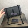 Replica YSL Saint Laurent Classic Large Monogram Envelope Satchel In black Leather 13