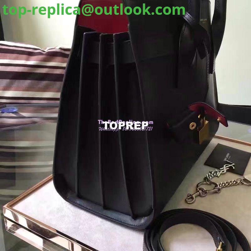 Replica YSL Saint Laurent Classic Small Sac De Jour Bag In Black Grained Leather with red inside 6 Replica YSL Saint Laurent Classic Small Sac De Jour Bag In Black Grained Leather with red inside 6