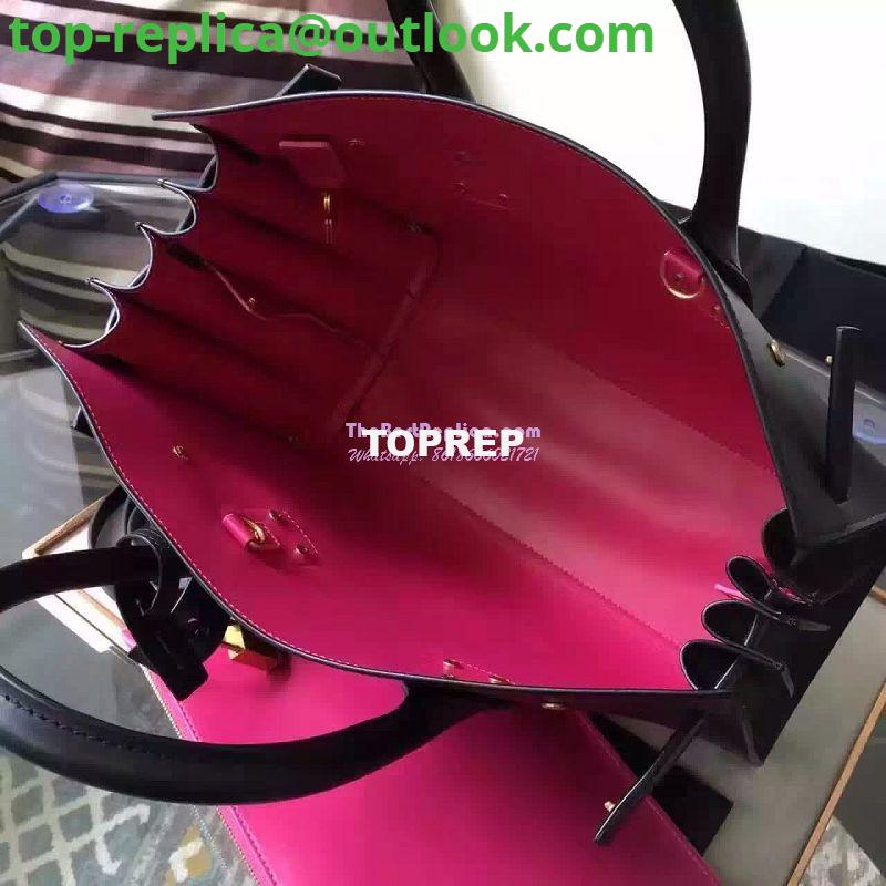 Replica YSL Saint Laurent Classic Small Sac De Jour Bag In Black Grained Leather with red inside 8 Replica YSL Saint Laurent Classic Small Sac De Jour Bag In Black Grained Leather with red inside 8