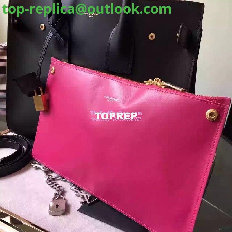 Replica YSL Saint Laurent Classic Small Sac De Jour Bag In Black Grained Leather with red inside 9 Replica YSL Saint Laurent Classic Small Sac De Jour Bag In Black Grained Leather with red inside 9