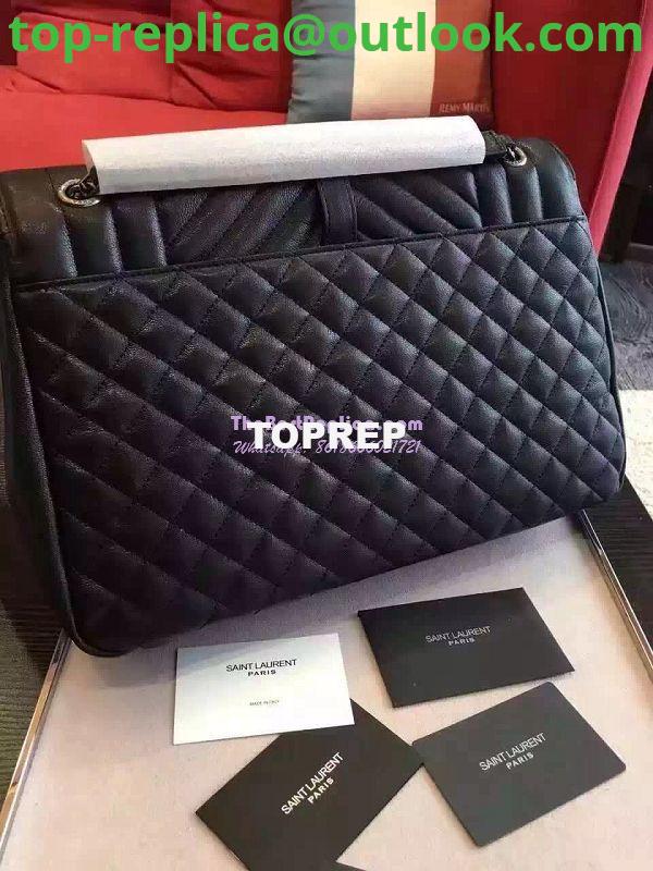 Replica YSL Saint Laurent Classic Large Monogram Envelope Satchel In black Leather 4 Replica YSL Saint Laurent Classic Large Monogram Envelope Satchel In black Leather 4