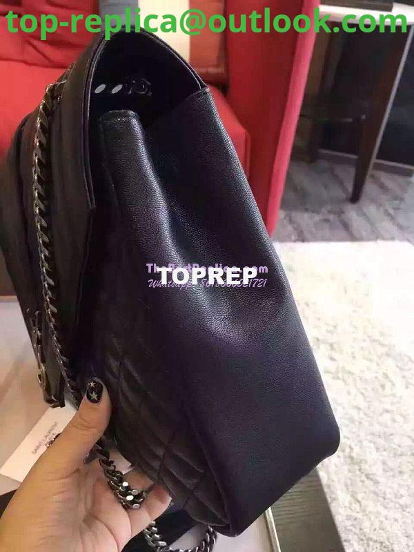 Replica YSL Saint Laurent Classic Large Monogram Envelope Satchel In black Leather 8 Replica YSL Saint Laurent Classic Large Monogram Envelope Satchel In black Leather 8