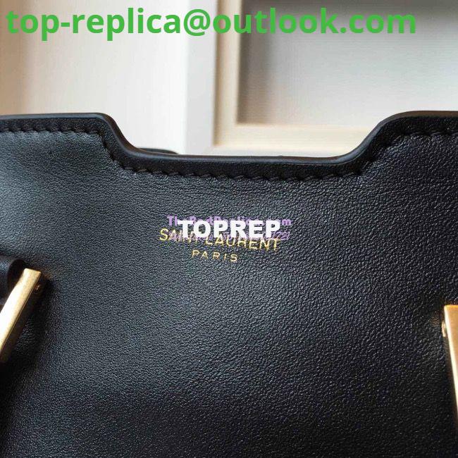 Replica YSL Yves Saint Laurent Cabas Y Calfskin Black Leather Tote Bag 3 Replica YSL Yves Saint Laurent Cabas Y Calfskin Black Leather Tote Bag 3