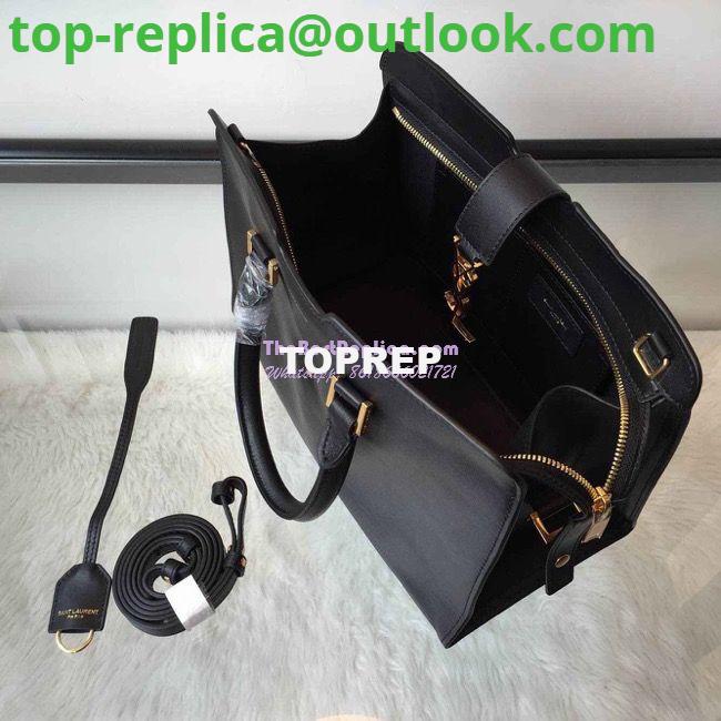 Replica YSL Yves Saint Laurent Cabas Y Calfskin Black Leather Tote Bag 4 Replica YSL Yves Saint Laurent Cabas Y Calfskin Black Leather Tote Bag 4