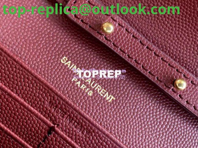 Replica YSL Saint Laurent Monogram Chain Wallet Grain De Poudre Textured Matelasse Leather Wine 6 Replica YSL Saint Laurent Monogram Chain Wallet Grain De Poudre Textured Matelasse Leather Wine 6