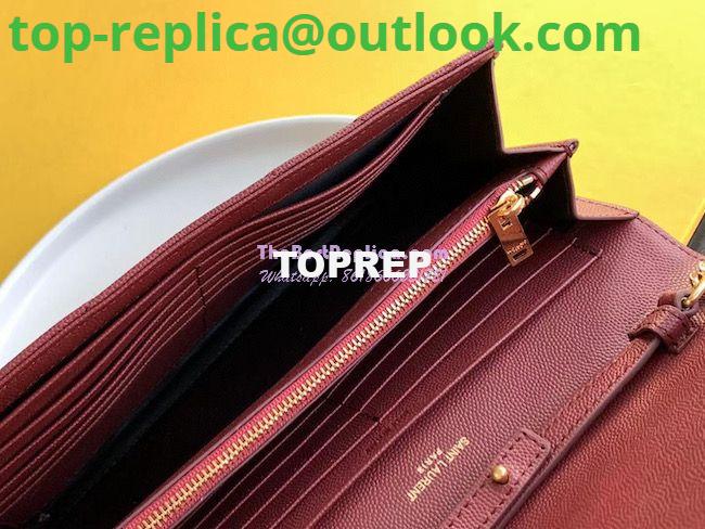 Replica YSL Saint Laurent Monogram Chain Wallet Grain De Poudre Textured Matelasse Leather Wine 8 Replica YSL Saint Laurent Monogram Chain Wallet Grain De Poudre Textured Matelasse Leather Wine 8