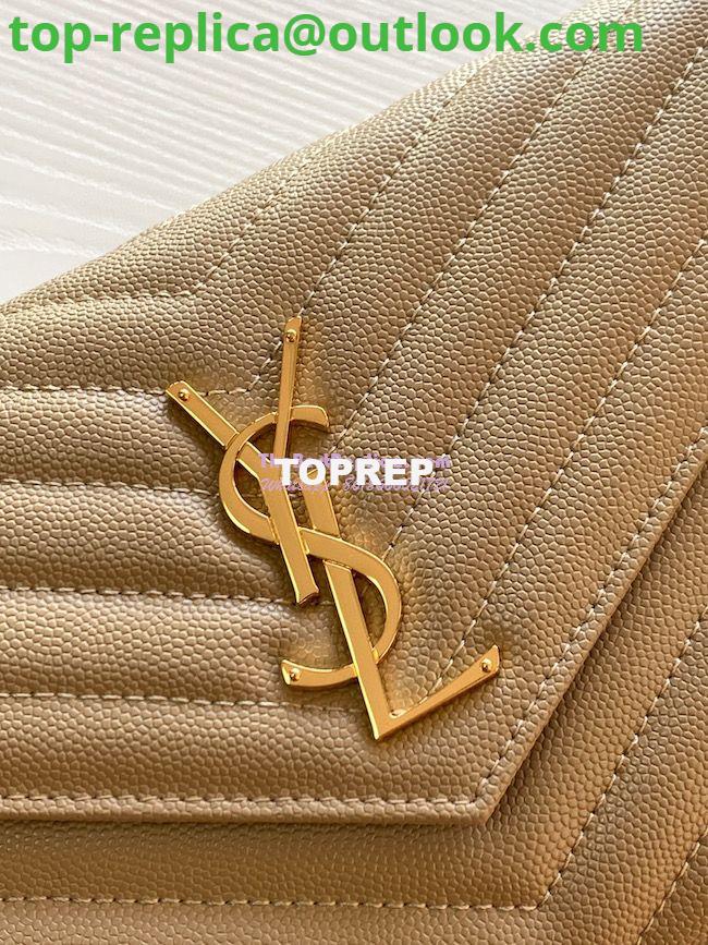 Replica YSL Saint Laurent Monogram Chain Wallet Grain De Poudre Textured Matelasse Leather Beige 5 Replica YSL Saint Laurent Monogram Chain Wallet Grain De Poudre Textured Matelasse Leather Beige 5