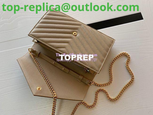 Replica YSL Saint Laurent Monogram Chain Wallet Grain De Poudre Textured Matelasse Leather Beige 6 Replica YSL Saint Laurent Monogram Chain Wallet Grain De Poudre Textured Matelasse Leather Beige 6