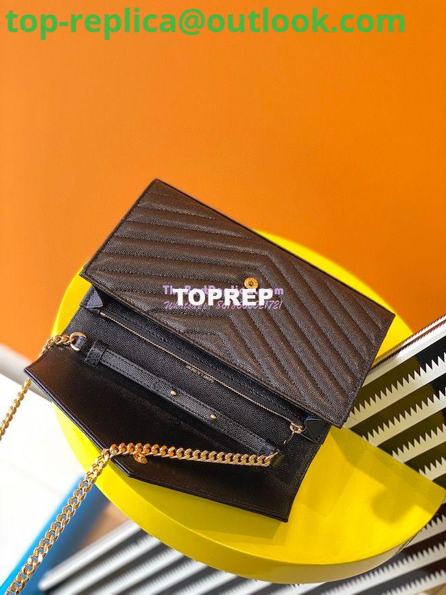 Replica YSL Saint Laurent Monogram Chain Wallet Grain De Poudre Textured Matelasse Leather Black 5 Replica YSL Saint Laurent Monogram Chain Wallet Grain De Poudre Textured Matelasse Leather Black 5
