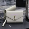 Replica YSL Saint Laurent Monogram Chain Wallet Grain De Poudre Textured Matelasse Leather Red 15