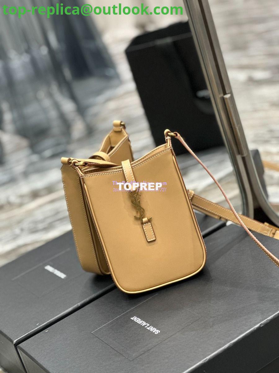 Replica YSL Saint Laurent Le 5 à 7 mini vertical in beige vegetable-tanned leather 735214 2 Replica YSL Saint Laurent Le 5 à 7 mini vertical in beige vegetable-tanned leather 735214 2