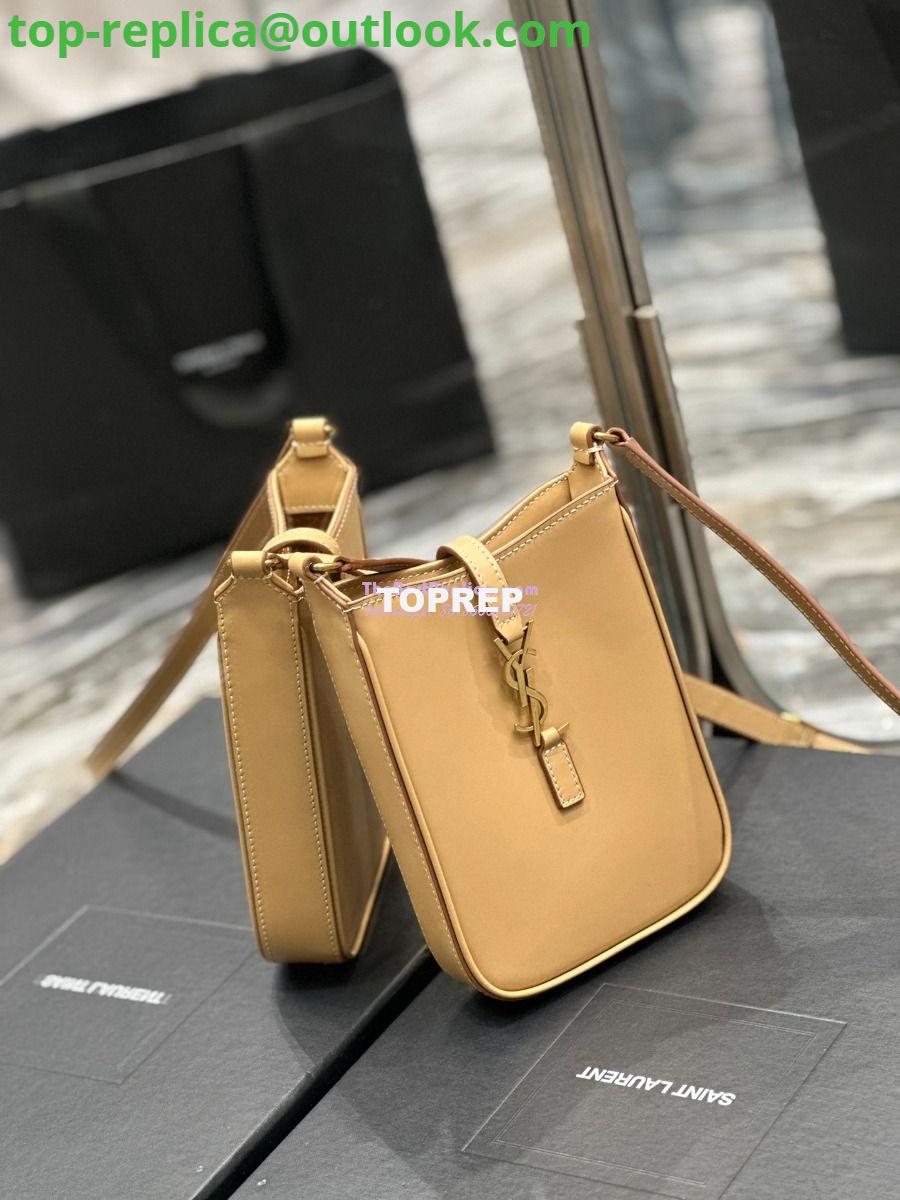 Replica YSL Saint Laurent Le 5 à 7 mini vertical in beige vegetable-tanned leather 735214 3 Replica YSL Saint Laurent Le 5 à 7 mini vertical in beige vegetable-tanned leather 735214 3