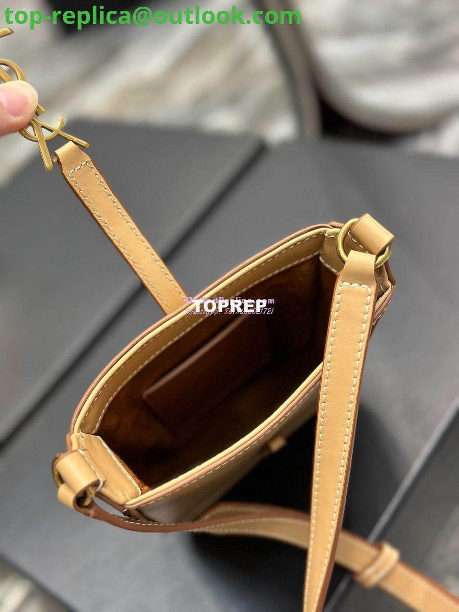 Replica YSL Saint Laurent Le 5 à 7 mini vertical in beige vegetable-tanned leather 735214 5 Replica YSL Saint Laurent Le 5 à 7 mini vertical in beige vegetable-tanned leather 735214 5