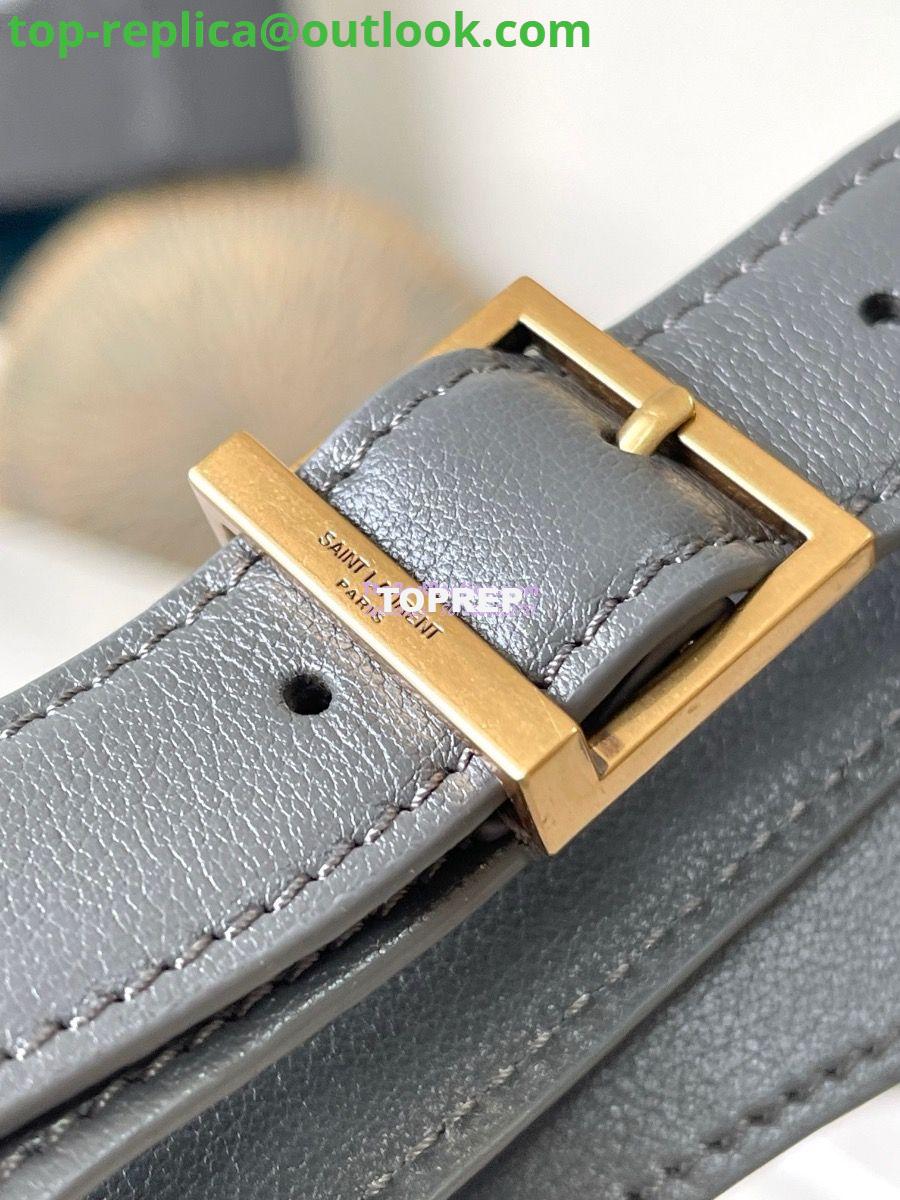 Replica YSL Saint Laurent Le 5 À 7 Supple Small In Grained Leather 713938 Grey 4 Replica YSL Saint Laurent Le 5 À 7 Supple Small In Grained Leather 713938 Grey 4