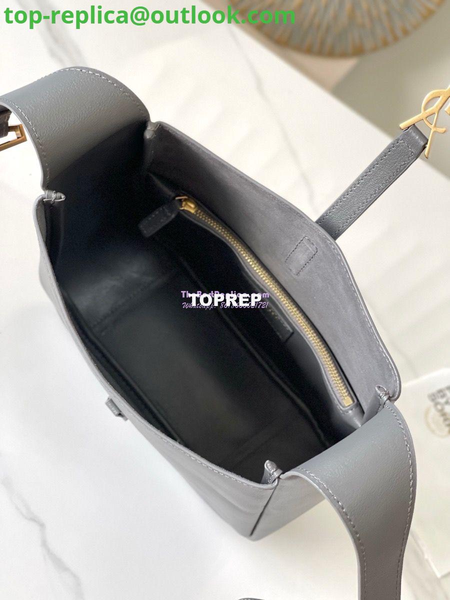 Replica YSL Saint Laurent Le 5 À 7 Supple Small In Grained Leather 713938 Grey 6 Replica YSL Saint Laurent Le 5 À 7 Supple Small In Grained Leather 713938 Grey 6