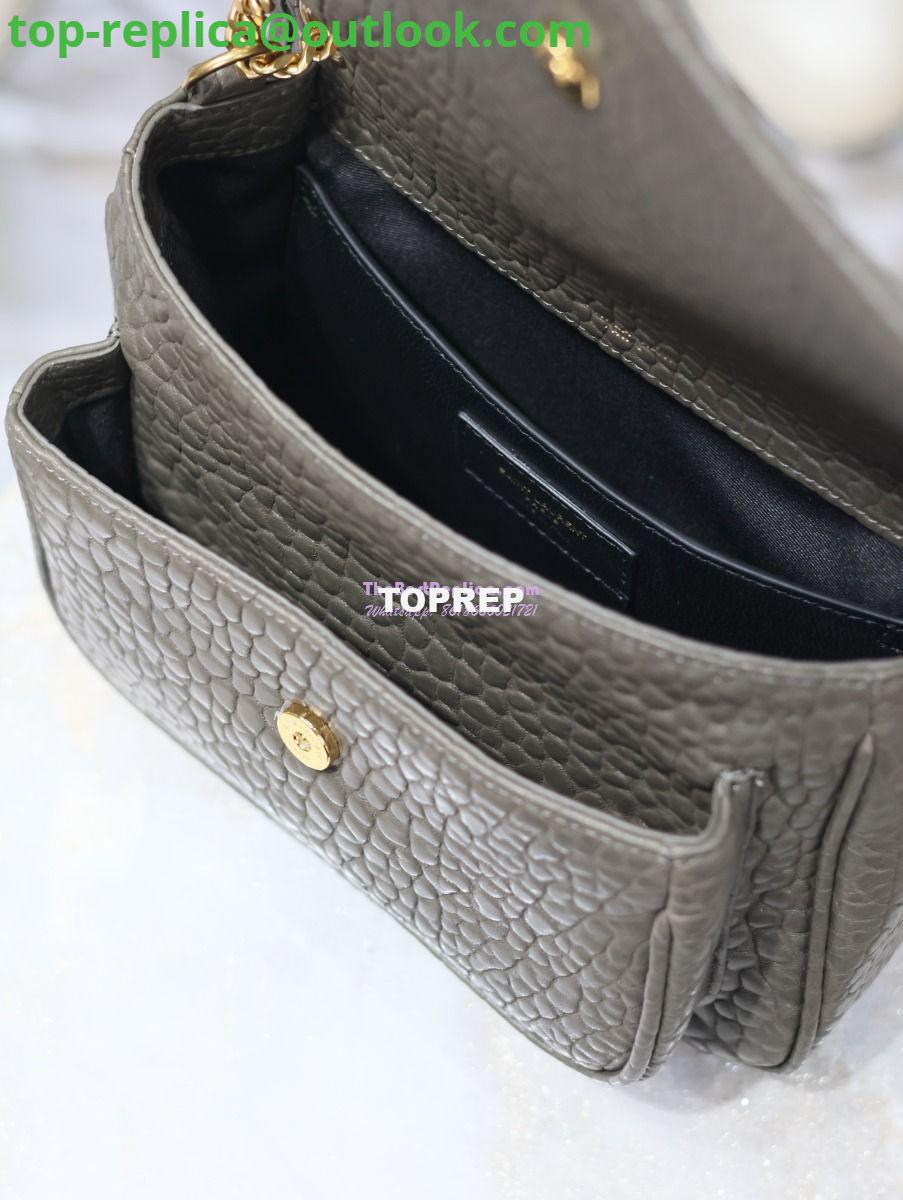 Replica Saint Laurent YSL Niki Bags in Grained Lambskin, Bronze-Toned Hardware 633179 dark green 11 Replica Saint Laurent YSL Niki Bags in Grained Lambskin, Bronze-Toned Hardware 633179 dark green 11