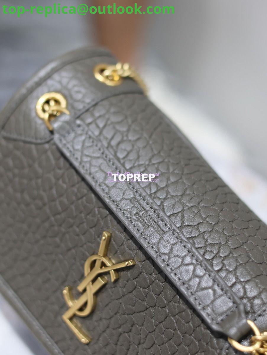 Replica Saint Laurent YSL Niki Bags in Grained Lambskin, Bronze-Toned Hardware 633179 dark green 13 Replica Saint Laurent YSL Niki Bags in Grained Lambskin, Bronze-Toned Hardware 633179 dark green 13