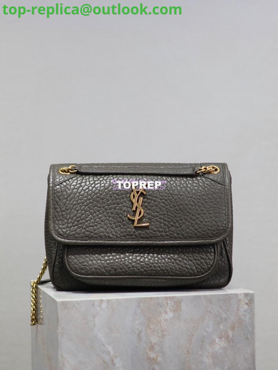 Replica Saint Laurent YSL Niki Bags in Grained Lambskin, Bronze-Toned Hardware 633179 dark green 21 Replica Saint Laurent YSL Niki Bags in Grained Lambskin, Bronze-Toned Hardware 633179 dark green 21