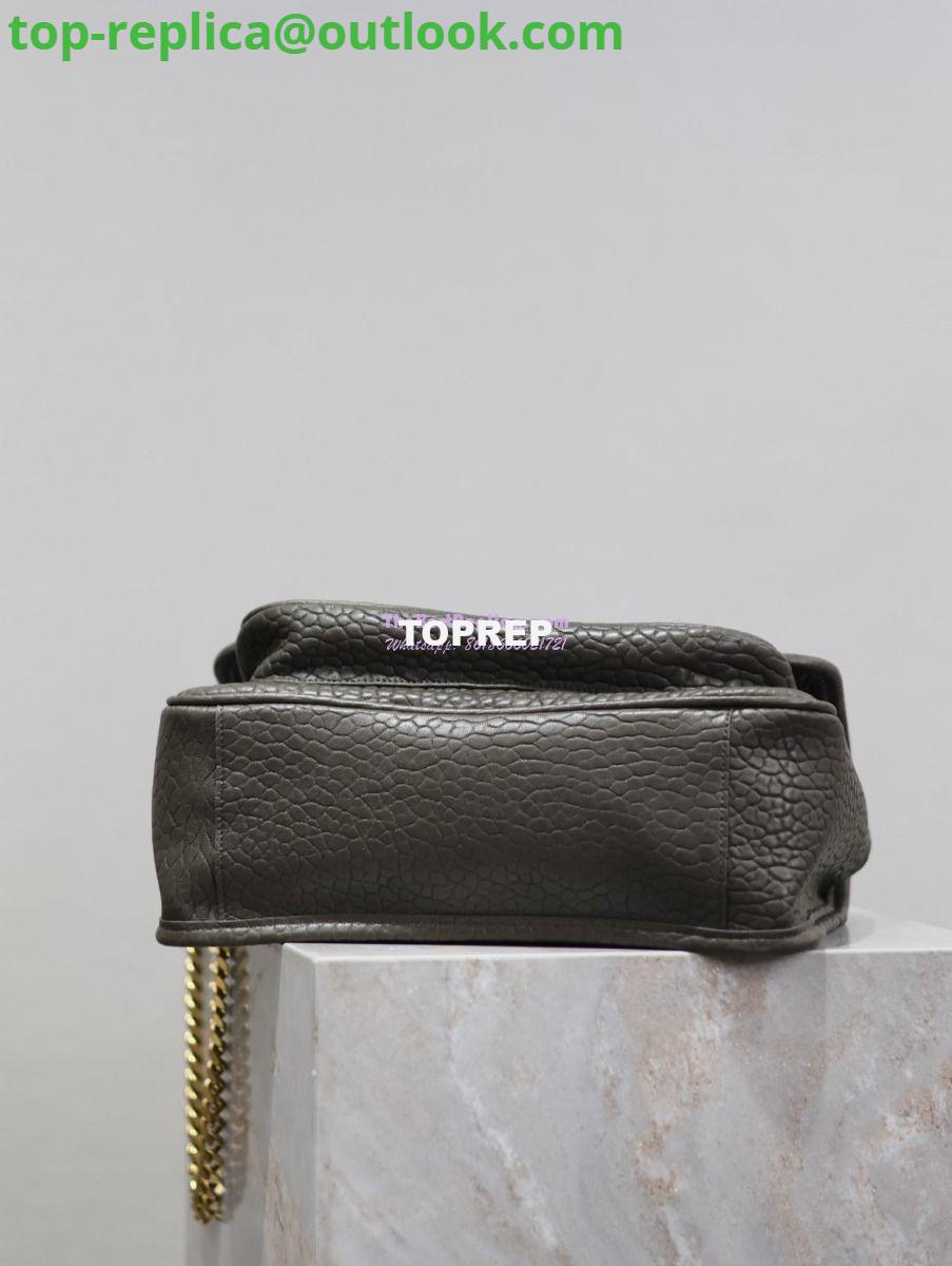 Replica Saint Laurent YSL Niki Bags in Grained Lambskin, Bronze-Toned Hardware 633179 dark green 24 Replica Saint Laurent YSL Niki Bags in Grained Lambskin, Bronze-Toned Hardware 633179 dark green 24