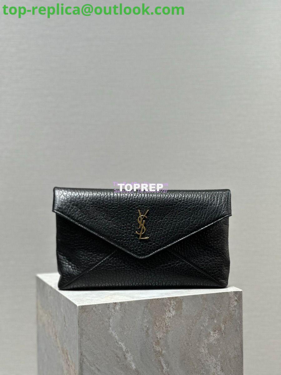 Replica Saint Laurent YSL Cassandre Small Envelope Pouch In Grained Lambskin 764931 Replica Saint Laurent YSL Cassandre Small Envelope Pouch In Grained Lambskin 764931