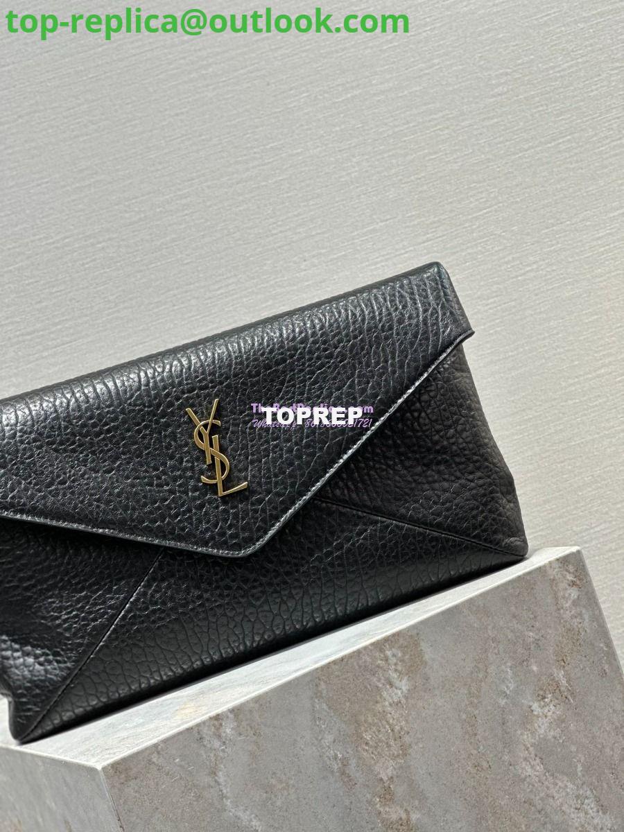 Replica Saint Laurent YSL Cassandre Small Envelope Pouch In Grained Lambskin 764931 3 Replica Saint Laurent YSL Cassandre Small Envelope Pouch In Grained Lambskin 764931 3
