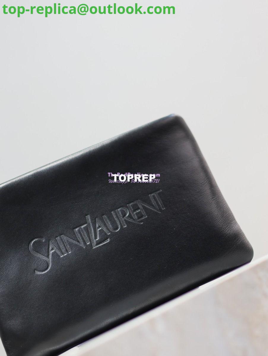 Replica Saint Laurent YSL Puffy Pouch In Lambskin S/L 779526 779512 Black 3 Replica Saint Laurent YSL Puffy Pouch In Lambskin S/L 779526 779512 Black 3