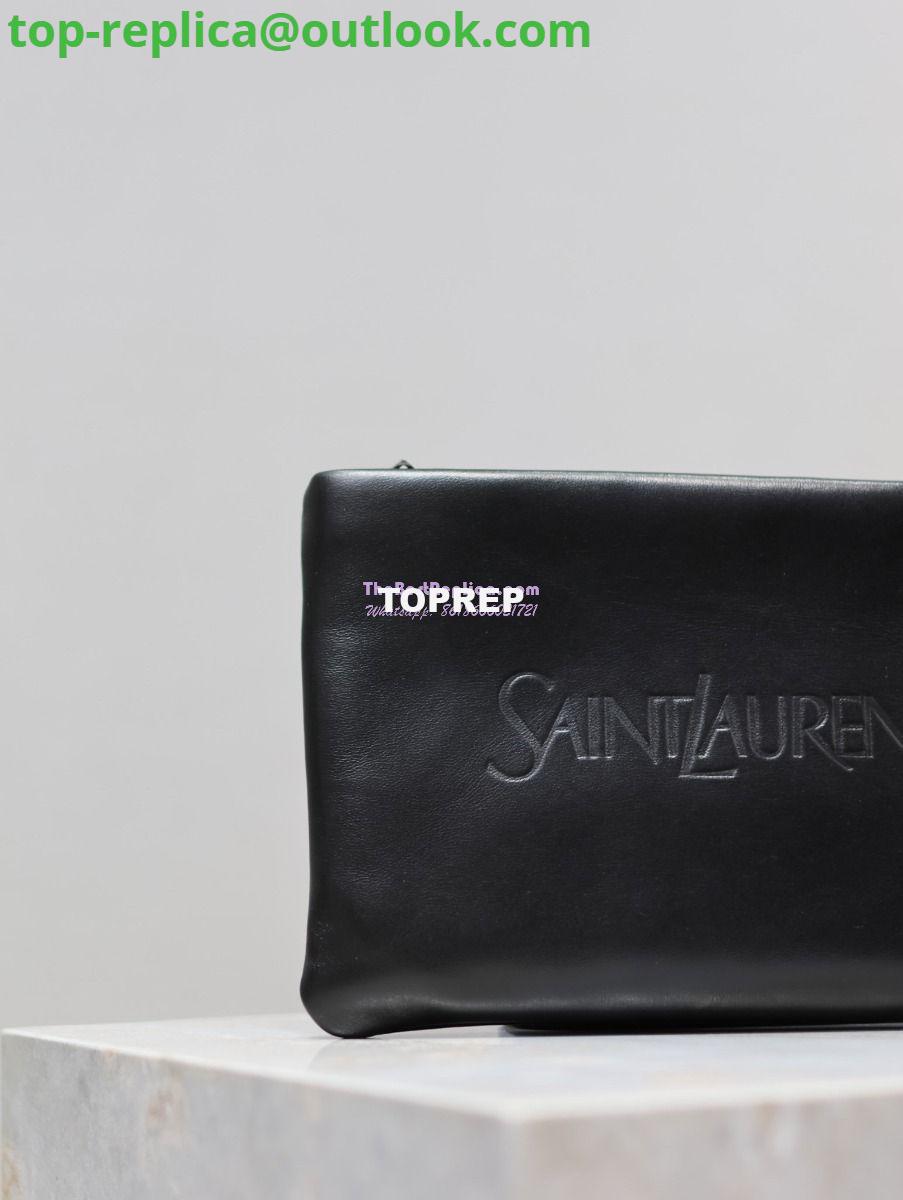 Replica Saint Laurent YSL Puffy Pouch In Lambskin S/L 779526 779512 Black 4 Replica Saint Laurent YSL Puffy Pouch In Lambskin S/L 779526 779512 Black 4