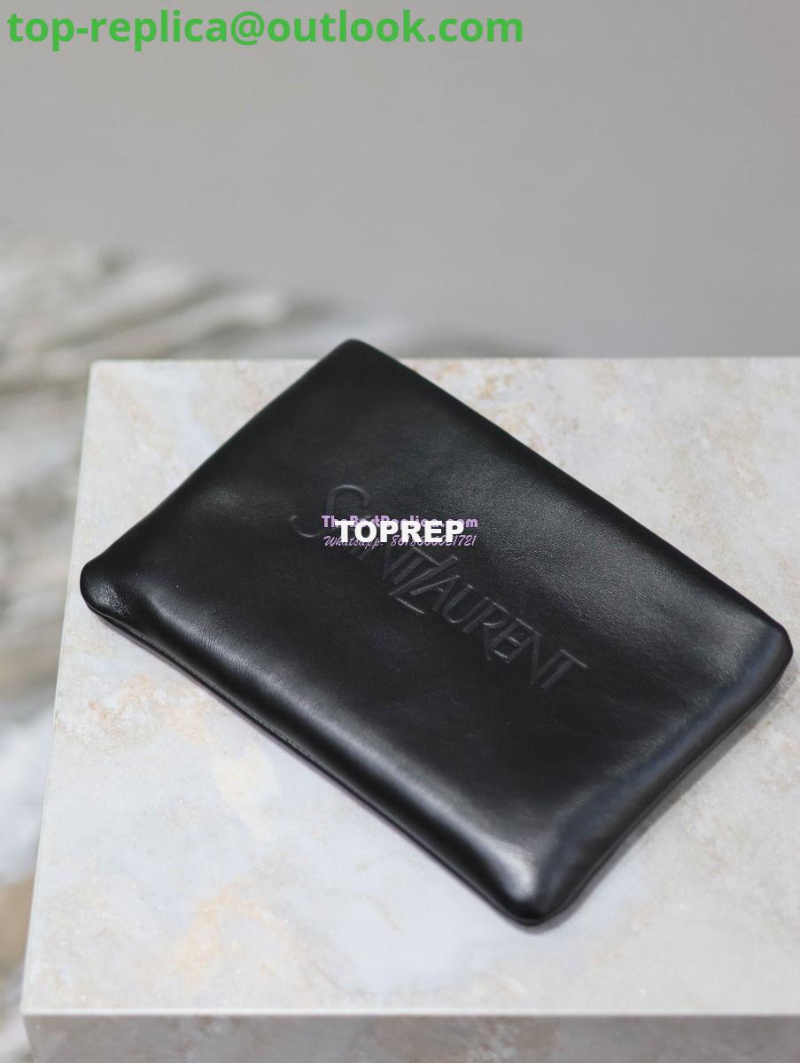 Replica Saint Laurent YSL Puffy Pouch In Lambskin S/L 779526 779512 Black 5 Replica Saint Laurent YSL Puffy Pouch In Lambskin S/L 779526 779512 Black 5