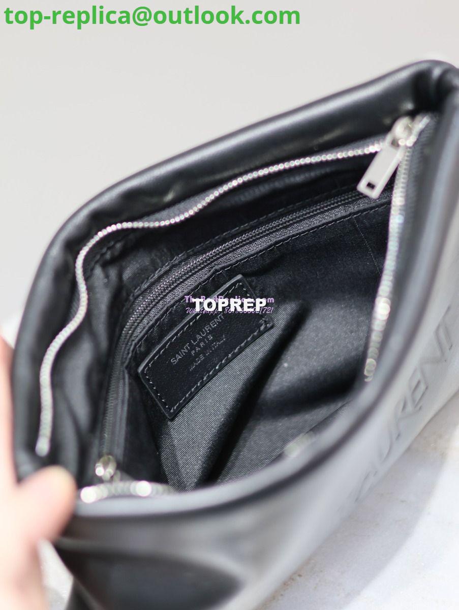 Replica Saint Laurent YSL Puffy Pouch In Lambskin S/L 779526 779512 Black 6 Replica Saint Laurent YSL Puffy Pouch In Lambskin S/L 779526 779512 Black 6