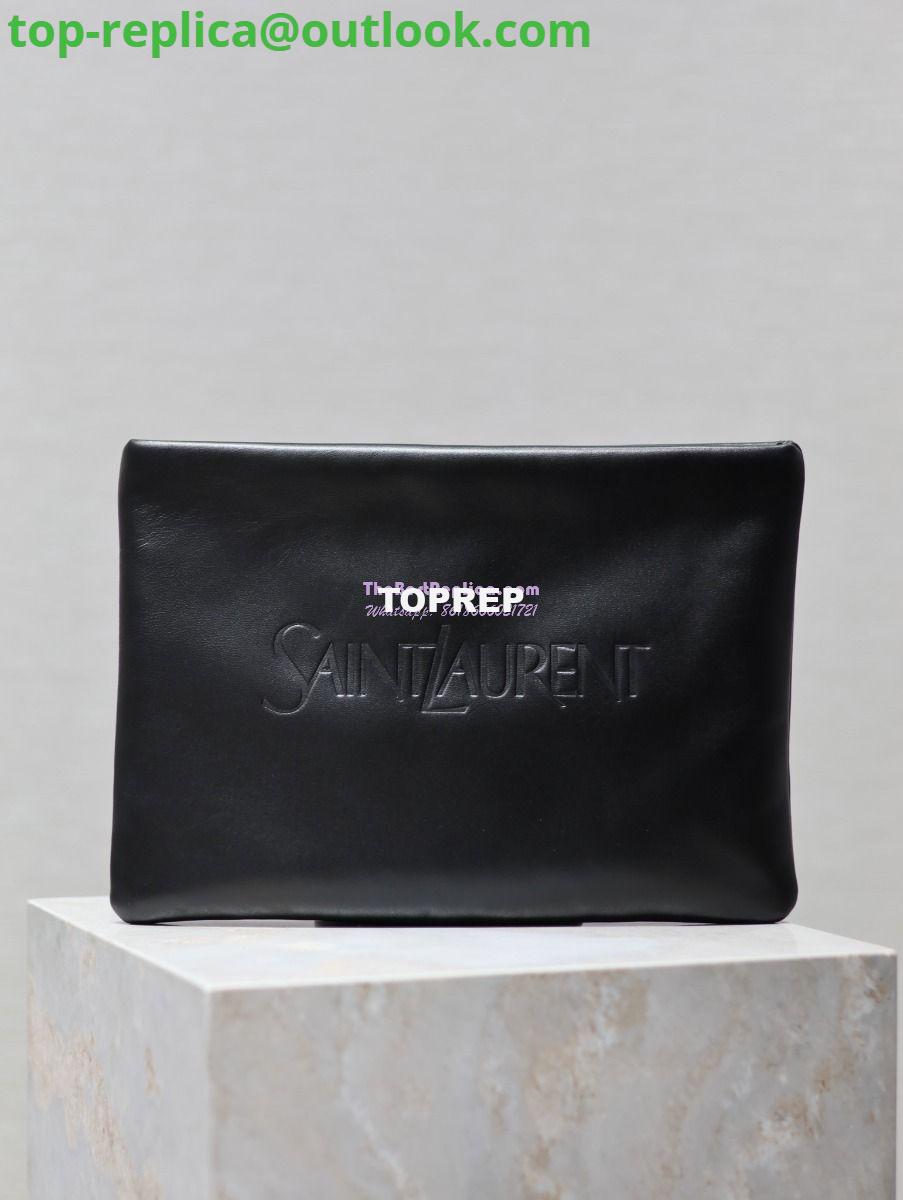 Replica Saint Laurent YSL Puffy Pouch In Lambskin S/L 779526 779512 Black 11 Replica Saint Laurent YSL Puffy Pouch In Lambskin S/L 779526 779512 Black 11
