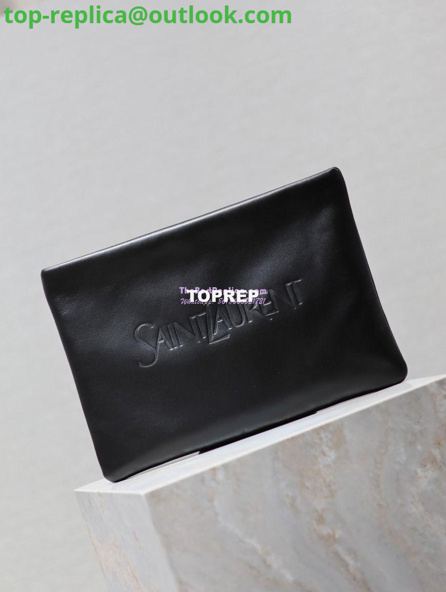 Replica Saint Laurent YSL Puffy Pouch In Lambskin S/L 779526 779512 Black 13 Replica Saint Laurent YSL Puffy Pouch In Lambskin S/L 779526 779512 Black 13