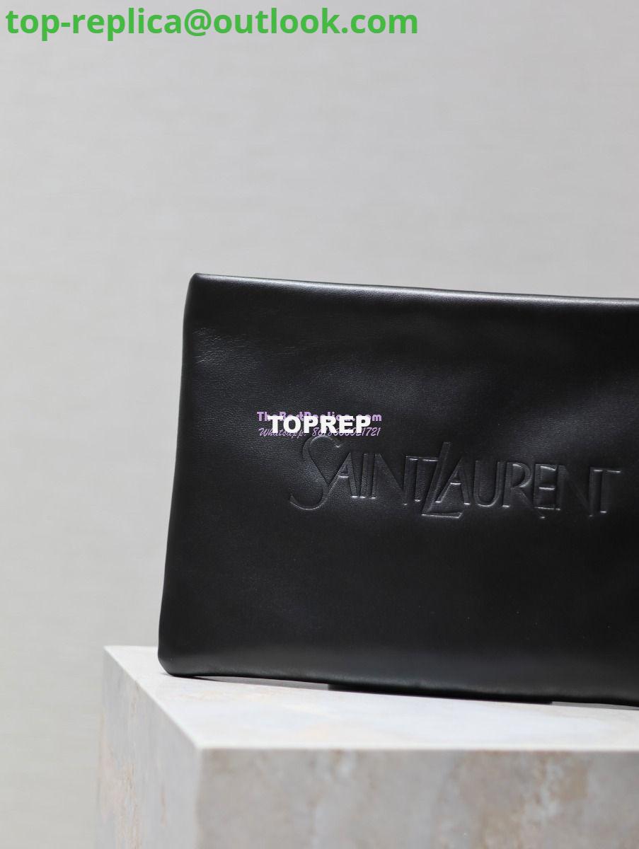 Replica Saint Laurent YSL Puffy Pouch In Lambskin S/L 779526 779512 Black 16 Replica Saint Laurent YSL Puffy Pouch In Lambskin S/L 779526 779512 Black 16