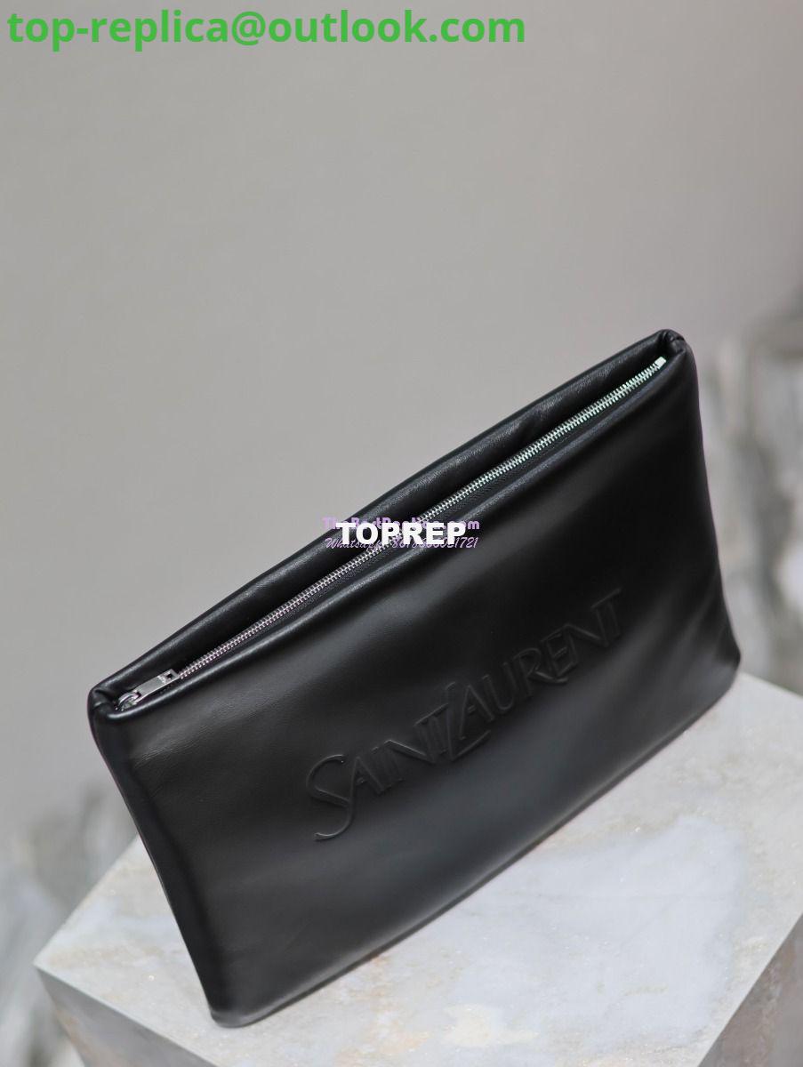 Replica Saint Laurent YSL Puffy Pouch In Lambskin S/L 779526 779512 Black 17 Replica Saint Laurent YSL Puffy Pouch In Lambskin S/L 779526 779512 Black 17