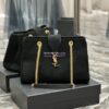 Replica YSL Saint Laurent Medium Sunset Satchel In Smooth Leather 634723 Grey 17