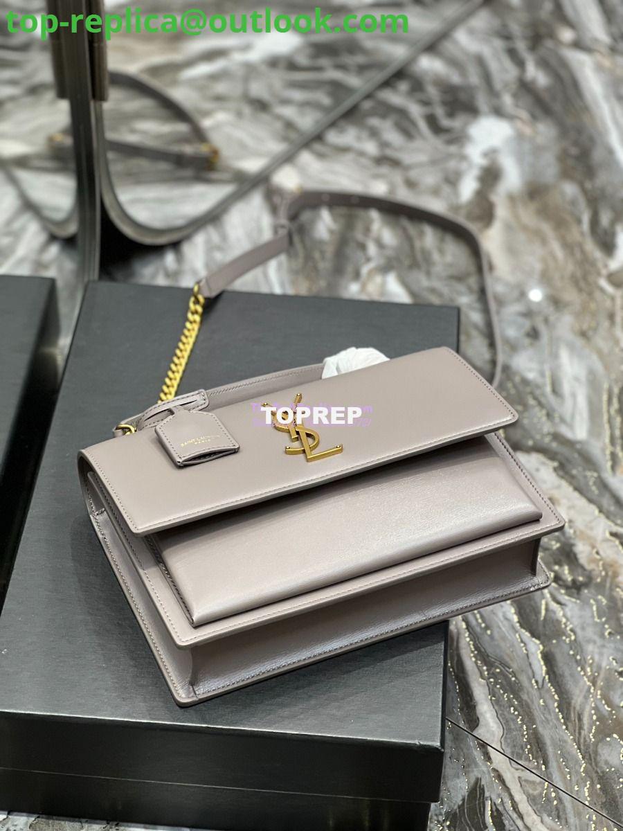 Replica YSL Saint Laurent Medium Sunset Satchel In Smooth Leather 634723 Grey 9 Replica YSL Saint Laurent Medium Sunset Satchel In Smooth Leather 634723 Grey 9