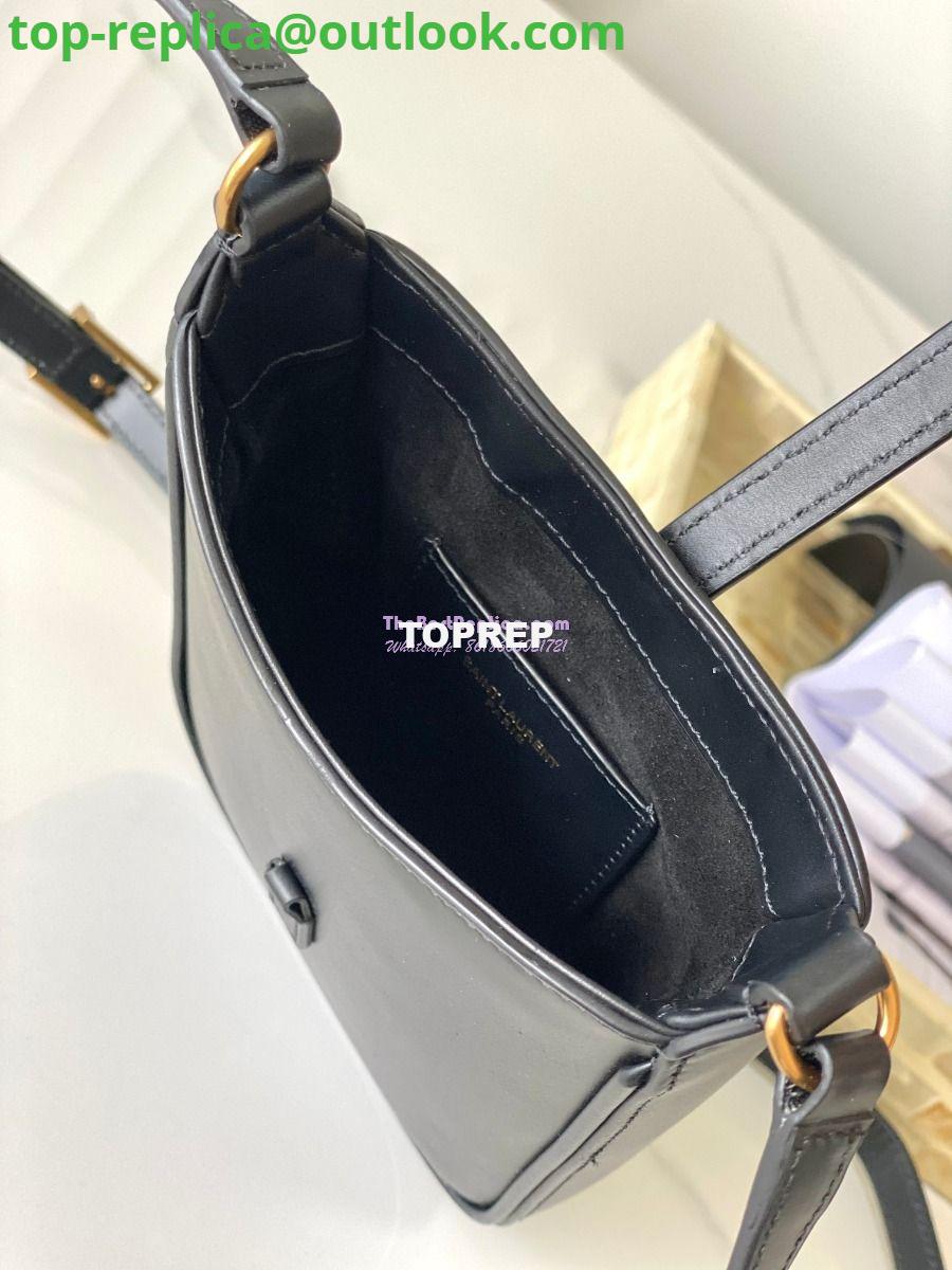Replica YSL Saint Laurent Le 5 À 7 Mini Vertical In Shiny Leather 7352142 Black 6 Replica YSL Saint Laurent Le 5 À 7 Mini Vertical In Shiny Leather 7352142 Black 6