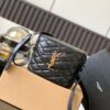 Replica YSL Saint Laurent Medium Envelope Bag In Mix Matelassé Grain De Poudre Embossed Leather 487206 Black in Black Hardware 14 Replica YSL Saint Laurent Medium Envelope Bag In Mix Matelassé Grain De Poudre Embossed Leather 487206 Black in Black Hardware 14
