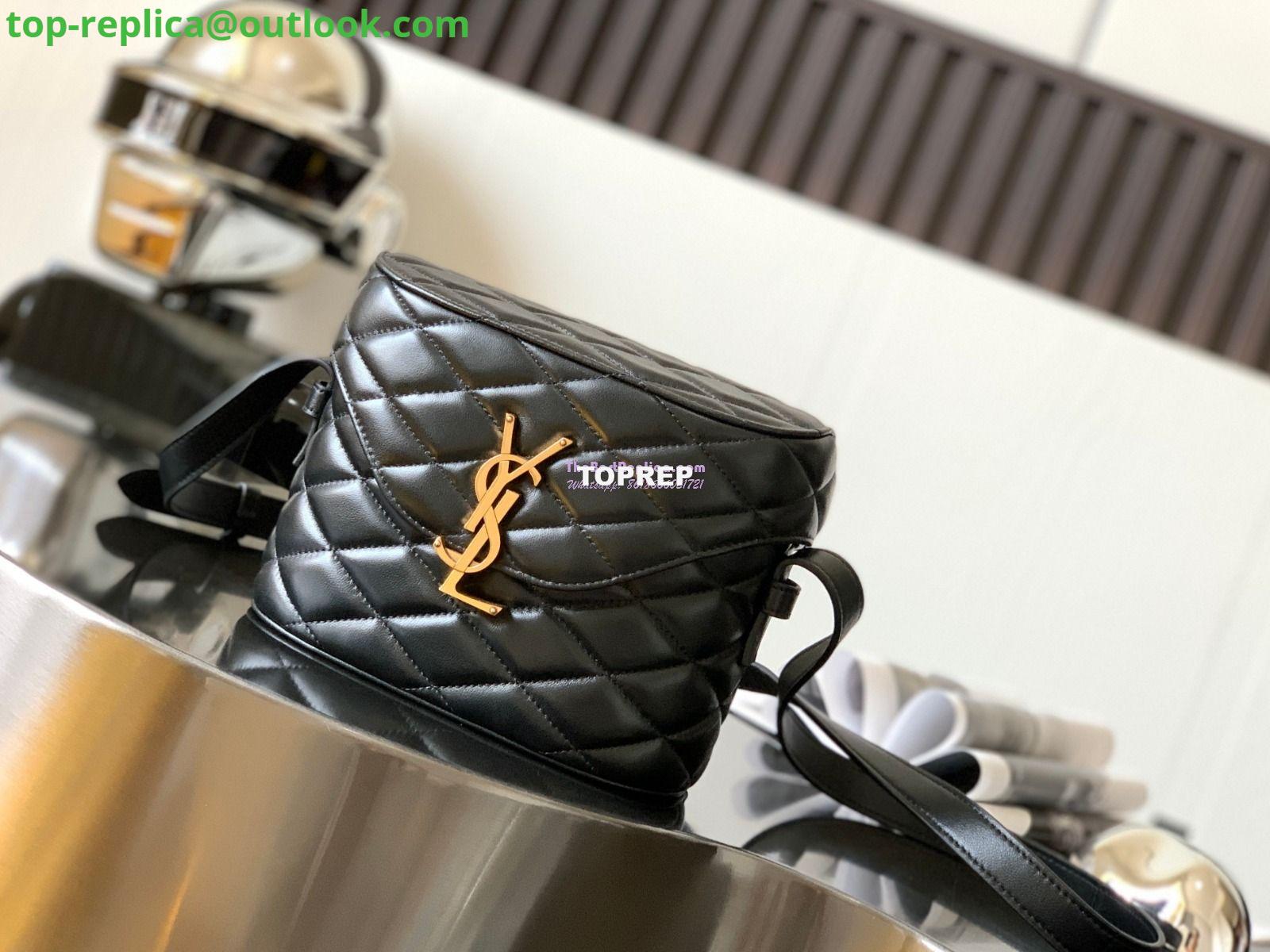 Replica YSL Saint Laurent June Box Bag In Quilted Lambskin 7100801 Black 2 Replica YSL Saint Laurent June Box Bag In Quilted Lambskin 7100801 Black 2