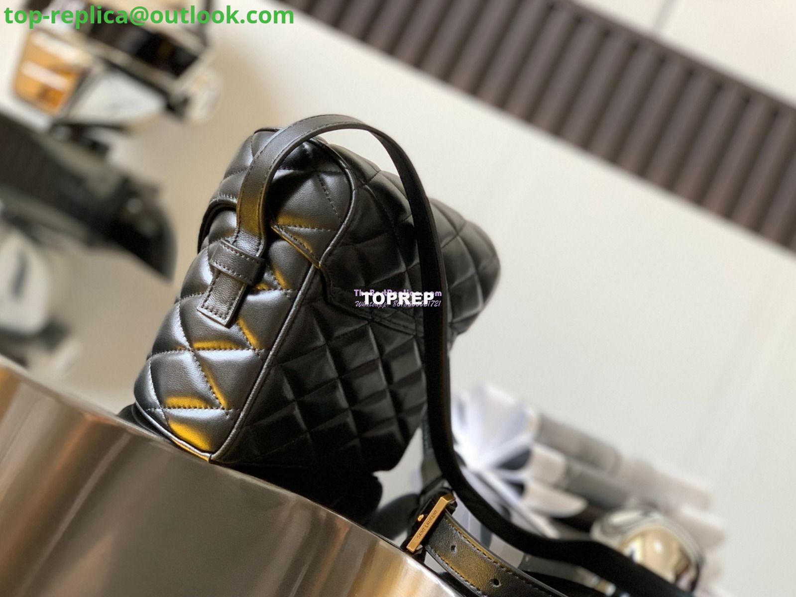 Replica YSL Saint Laurent June Box Bag In Quilted Lambskin 7100801 Black 3 Replica YSL Saint Laurent June Box Bag In Quilted Lambskin 7100801 Black 3